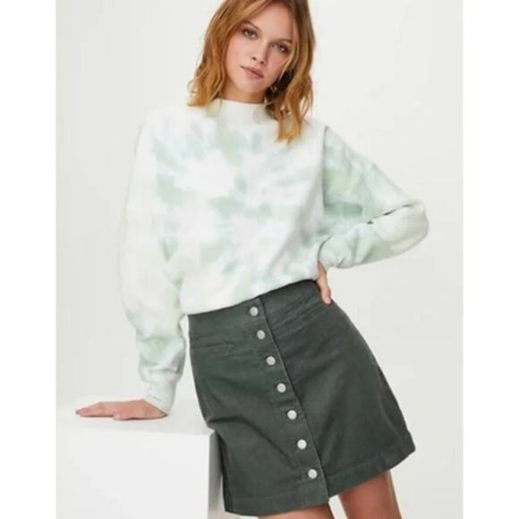 Aritzia Wilfred Free Karmen Skirt Green Size 6 NWT - Picture 2 of 6